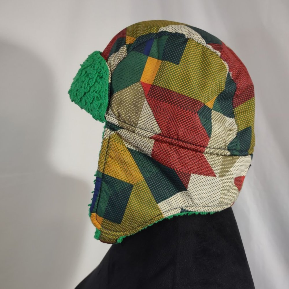 PATAGONIA Infant Boy's Multi-Colored Trapper Hat With Adjustable Strap
